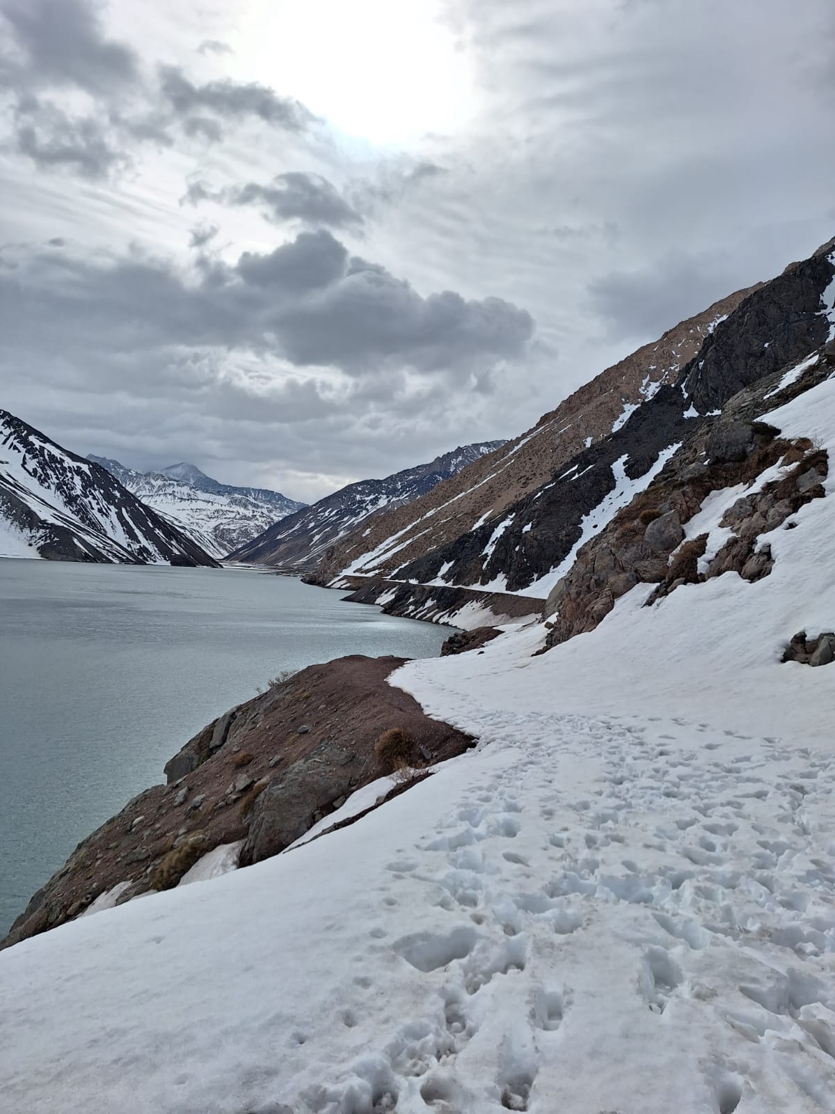 Valle del Yeso Termas del Plomo en Invierno